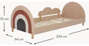 Detská drevená posteľ Charli, 90 x 200 cm