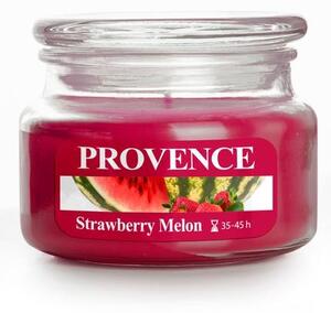 Provence Vonná sviečka v skle PROVENCE 45 hodín jahoda a melón