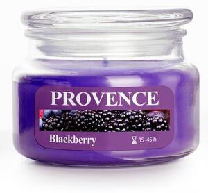 Provence Vonná sviečka v skle PROVENCE 45 hodín černica