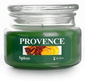 Provence Vonná sviečka v skle PROVENCE 45 hodín korenie