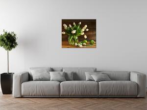 Gario Obraz na plátne Biele tulipány Veľkosť: 30 x 20 cm