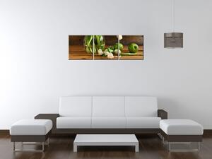 Obraz na plátne Biele tulipány - 3 dielny Rozmery: 90 x 60 cm