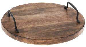 Drevený servírovací podnos Elle, (fi) 30 cm