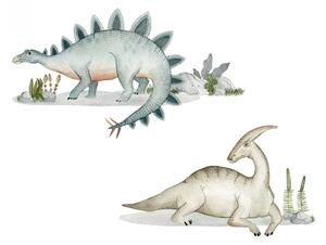 Nálepka na stenu, Stegosaurus a Parazaurolophus