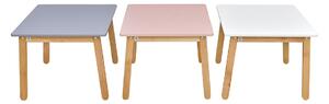 Bellamy Ružový detský stôl WOODY DUSTY PINK