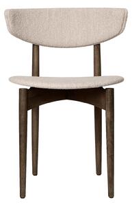 FERM LIVING Jedálenská stolička Herman Wood, Soft Bouclé, Dark Stained Beech / Natural