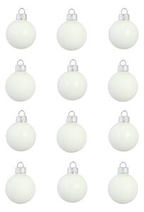 Set vianočných ozdôb biely