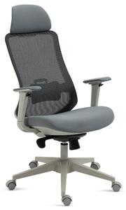 Kancelárska ergonomicka stolička NAVIA — látka, sivá