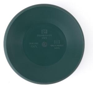 PETITE&MARS Miska dvojfarebná silikónová Take&Match Misty Green 6m+ 718817