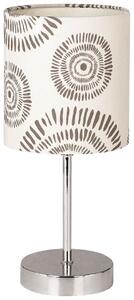 Stolná lampa ELLADIO, vzorovaná, biela