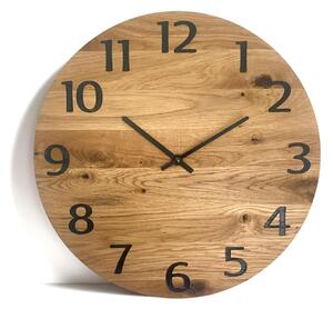 Karlsdesign.sk - Drevené hodiny - SLIM Black - 30cm - Biela - Bez gravírovania