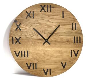Karlsdesign.sk - Dubové hodiny - ENVY Black - 30cm - Biela - Bez gravírovania