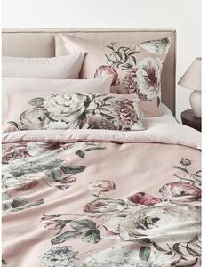 Súprava posteľnej bielizne z bavlneného saténu s kvetinovou potlačou Blossom, 3 diely