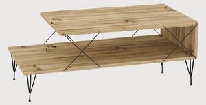 Dizajnový konferenčný stolík Baam 100 cm vzor dub