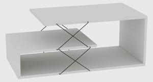 Dizajnový konferenčný stolík Halston 100 cm biely