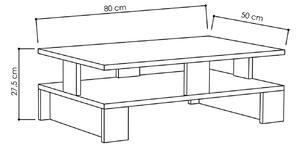 Dizajnový konferenčný stolík Achilles 80 cm antracitový