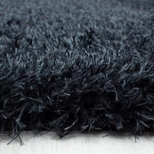 Ayyildiz Kusový koberec BRILLIANT 4200, Okrúhly, Čierna Rozmer koberca: 80 cm KRUH
