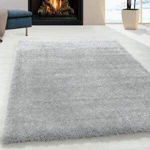 Ayyildiz Kusový koberec BRILLIANT 4200, Strieborná Rozmer koberca: 60 x 110 cm