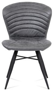 Moderná jedálenská stolička s okúzľujúcim dizajnom šedej farby (a-442 šedá)