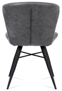 Moderná jedálenská stolička s okúzľujúcim dizajnom šedej farby (a-442 šedá)