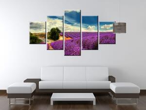 Gario Obraz na plátne Čarovná levanduľová krajina Veľkosť: 160 x 80 cm