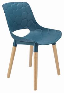 Dekorstudio Plastová jedálenská stolička DAVIS - námornícka modrá