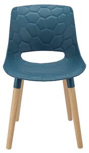 Dekorstudio Plastová jedálenská stolička DAVIS - námornícka modrá
