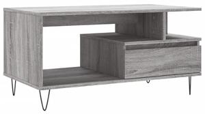 Konferenčný stolík sivý sonoma 90x49x45 cm spracované drevo
