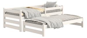 Detská posteľ Alis DPV 001 s prístelkou - 80x180 cm - biela