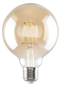 Filamentová LED žiarovka, G95, E27, 6W, teplá biela