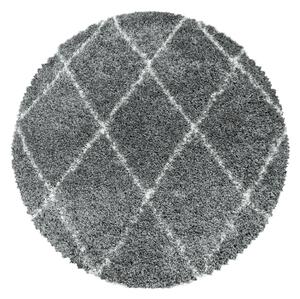 Ayyildiz Kusový koberec ALVOR 3401, Okrúhly, Sivá Rozmer koberca: 80 cm KRUH