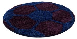 Ayyildiz Dětský Dětský kusový koberec FUN 6001, kulatý, Modrá Rozmer koberca: 100 cm KRUH