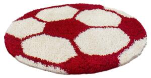 Ayyildiz Dětský Dětský kusový koberec FUN 6001, kulatý, Červená Rozmer koberca: 100 cm KRUH