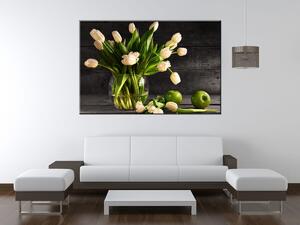 Gario Obraz na plátne Krémové tulipány Veľkosť: 120 x 80 cm