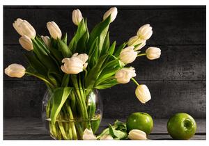 Gario Obraz na plátne Krémové tulipány Veľkosť: 115 x 55 cm