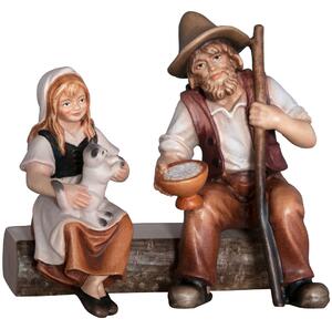 Dievča a pastier na lavičke - Ľudový