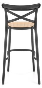 HALMAR Barová stolička H111 čierna