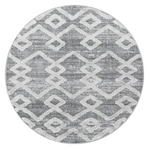 Ayyildiz Kusový koberec PISA 4704, Okrúhly, Sivá Rozmer koberca: 80 cm KRUH