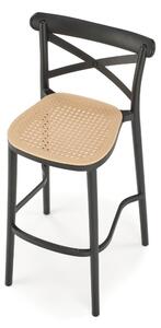 HALMAR Barová stolička H111 čierna