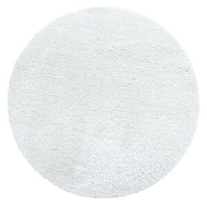 Ayyildiz Kusový koberec BRILLIANT 4200, kulatý, Sněhová Bílá Rozmer koberca: 80 cm KRUH