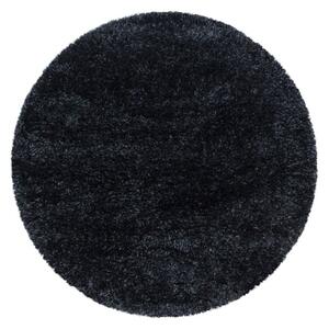 Ayyildiz Kusový koberec BRILLIANT 4200, kulatý, Černá Rozmer koberca: 80 cm KRUH