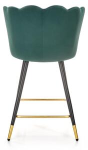 HALMAR Barová stolička H106 tmavo zelená