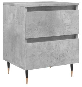 Nočný stolík betónovo sivý 40x35x50 cm kompozitné drevo