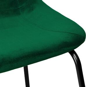 TZB Barová stolička Sligo Velvet zelená - 2 kusy