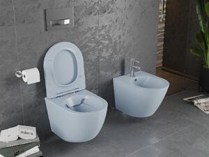 Mexen Lena, závesná toaletná misa 480x360x355 mm s pomaly padajúcim sedátkom, šedo-modrá matná, 30224069