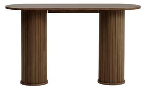 Hnedý konzolový stolík 40x130 cm Nola – Unique Furniture