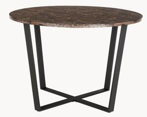 Okrúhly stôl s mramorovým vzhľadom Amble, Ø 110 cm