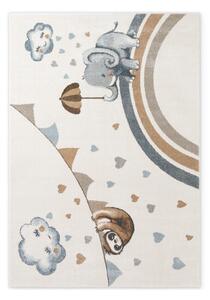 Krémový detský koberec 120x170 cm Walk like an Elephant Rainy Party – Villeroy&Boch