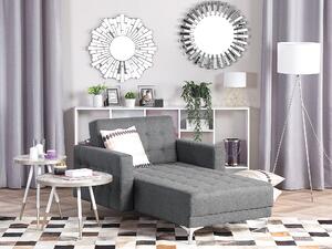 Moderná leňoška sivá nastaviteľná prešívaná denná posteľ obývacia izba