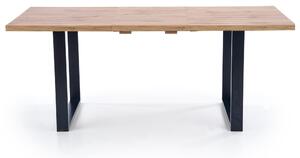 Jedálenský stôl VINUM 160 dub wotan/čierna